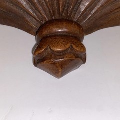 Hand Carved Georgian Regency Style Church English Oak Wall Bracket Candle Shelf