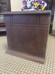 Antique National Cabinet Wood Letter File Drawer Industrial 1884 Morris Chicago