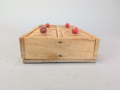 Vintage Wood 4 Drawer Spice Apothecary Cabinet 9×5″