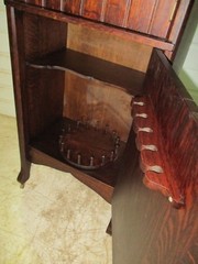 Antique American Quartersawn Oak Liquor Cabinet!