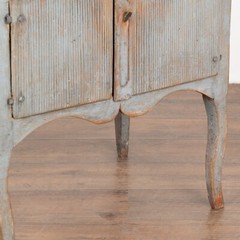 Original Blue Painted Small Cabinet or Nightstand, Sweden circa 1860-80