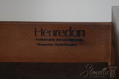 72770: HENREDON 4 Door Mahogany China Curio Cabinet