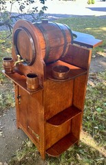 SUPERB Antique “Shop of the Crafter” Liquor Cabinet – Stickley Era!