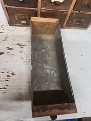 Vintage 15 Original Drawer Index Card File Cabinet Rustic