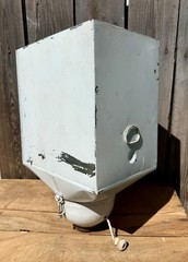 Vintage Antique Metal Hand Crank Flour Bin Sifter For Hoosier Cabinet