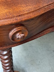 Antique Walnut Barley Twist Shaving Stand With Drawer Circa Late 1800’s