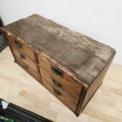 Antique Globe Wernicke Interlocking Desktop File, Brass Label Drawer Pull 1800s