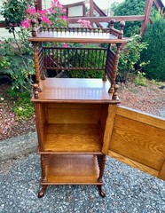 SUPERB Antique “Stick & Ball” American Small Cabinet IN MINT CONDITION.