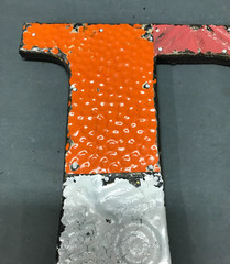 Decorative Salvaged Tin Ceiling 12″ Patchwork Mix Color Letter D Metal 354-25B