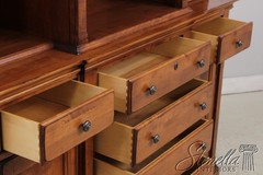 73481: NICHOLS & STONE Williamsburg Maple Bookcase Display Cabinet