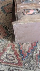 Antique Old Primitive Wood 12 Drawer Apothecary Spice Storage Cabinet 16″