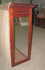 Vintage Violin Mahogany Display Cabinet 14.5 x 8 ft.