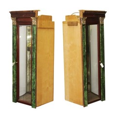 Pair of Neoclassical Built in Display Cabinets