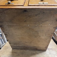 Antique Wood Tiger Oak Library Bureau Maker 6 Drawer Card Catalog File Cabinet