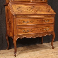 Large vintage display cabinet trumeau bureau bookcase furniture desk 1970s