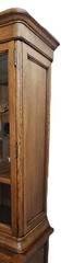 Vtg Country French Louis XV Quarter Sawn Oak China Cabinet Hutch Carved 1930s