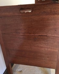 English Tambour Door Commode c1800