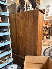 Antique Primitive 19th c. Pine Cupboard Pantry Shelf Farmhouse Country
