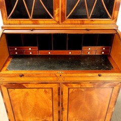 Antique High Victorian Trumeau Various Essences England XIX Century Original