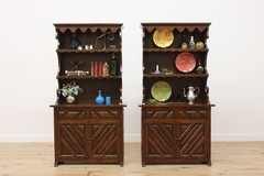Spanish Vintage Carved Birch Kitchen or Bar Cabinet, Display #56203