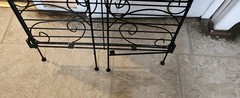 🔥 Vintage French Bakers Rack 3 Tier Scrolling Wrought Iron