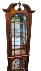 63665 Mahogany Curio Cabinet China Showcase Bookcase