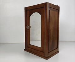Large Medicine Kitchen Bathroom Cabinet Oak Glass Door handle Art Deco barn styl
