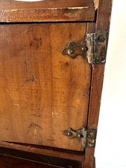 18″ TALL SALESMAN SAMPLE MINIATURE Wood HOOSIER CABINET Antique Vintage RARE