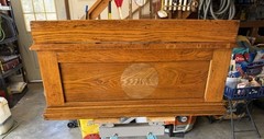Antique American Clark’s O.N.T. Oak Spool Cabinet /Mercantile Desk, c. 1892 ….