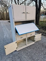 Rare FIND! Sellers Custom Space Saver Cabinet / Art Deco/ALL PAPERWORK. PU/OHIO