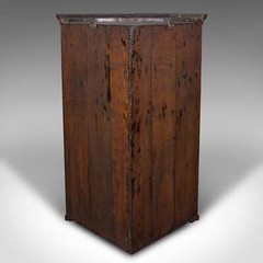 Antique Bow Front Corner Cabinet, English, Oak, Wall Mount Cupboard, Georgian