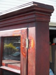Antique Cherry 2 Piece Corner Cupboard Kitchen Cabinet Southern Pennsylvania