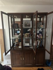 Ethan Allen Canova Campaign Style China Cabinet