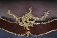 French Louis XV Display Cabinet With Gilded Bronze Napoleon III Paris Wardrobe