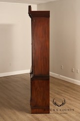 Henkel Harris Chippendale Style Mahogany China Cabinet Breakfront