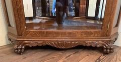 Fabulous Antique Victorian Oak Corner China Cabinet