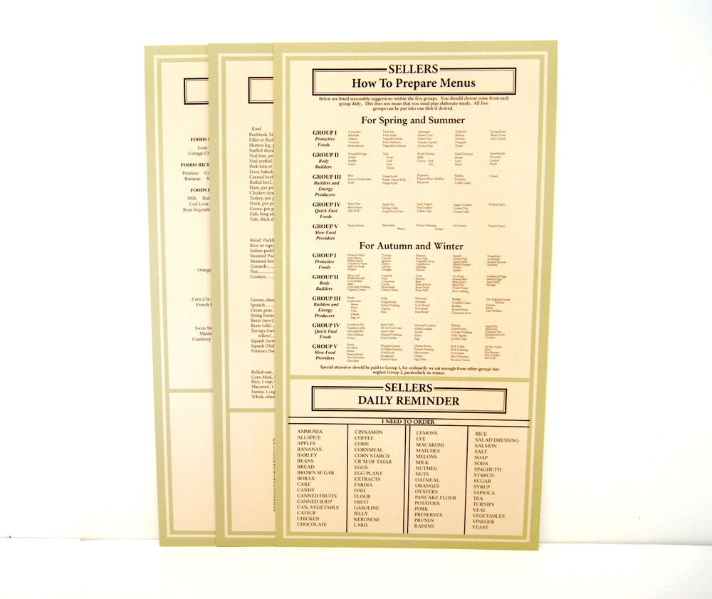 Sellers Hoosier Cabinet Door Chart Three Piece Set Flour Bin