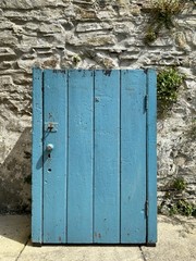 Rare Antique Early 19th C. Welsh Cupboard With Apotropaic Marian Mark & Hexafoil