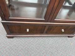 67818 Lexington Nautica Home Curio Cabinet with Glass Doors and Drawers