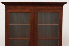 Empire Antique 1840s Mahogany China Display or Bookcase #56281