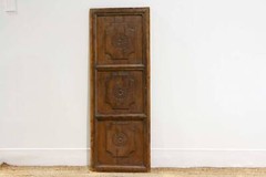 18th Century Spanish Farmhouse Carved Cabinet Door