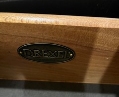 Drexler 1970’s chinoisserie style bar/cabinet on wherls.