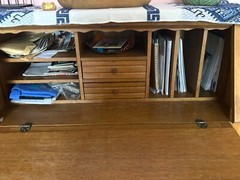 Secretaire – table – cupboard – antique