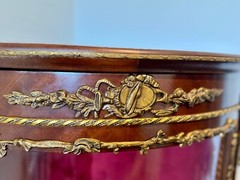 Antique Louis XVI French Corner Curio Cabinet