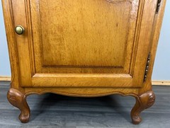 Bedside Tables Pair – French oak Louis XVI Vintage Nightstands Cabinets Lot 3519