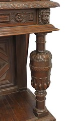 Antique Cupboard, Renaissance Revival, Credence, Carved, Large, 18th / 19th C.!