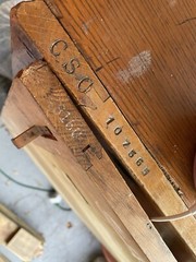 The Globe-Wernicke C.S.C. 40585 Antique Oak Filing Cabinet