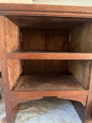 Antique Mahogany 2 Drawer Tabletop Correspondence Cabinet Desk Chest c1900 Wood