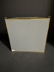 vintage brass and glass mirror curio cabinet