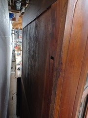 Vintage Wood Mahogany Glass Book Items Store Display Cabinet Curio Furniture…